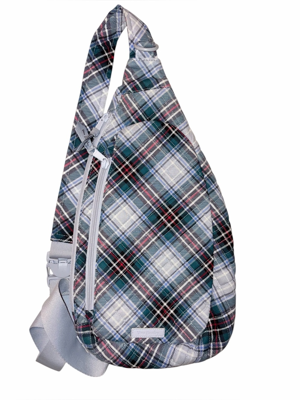 Vera Bradley Quilted Sling Backpack in Perfectly Plaid Retired